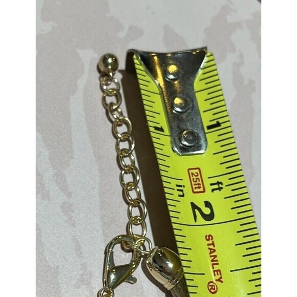 Necklace Pendant Blue & Gold Statement Women’s Large Costume Y2K Fairycore - Picture 8 of 10